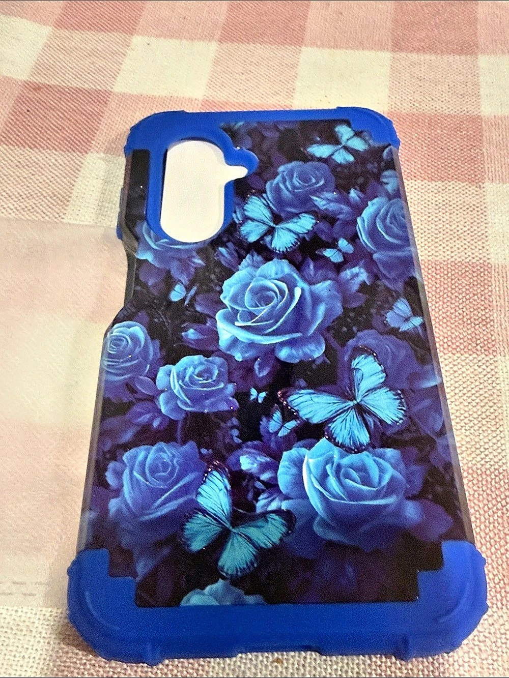 Youngkit Galaxy A17 case Blue Floral Butterfly Phone Case New